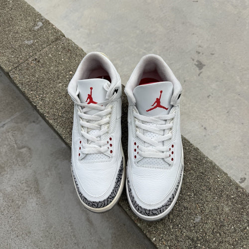 Size 10 - Jordan 3 Retro Mid White Cement Reimagined