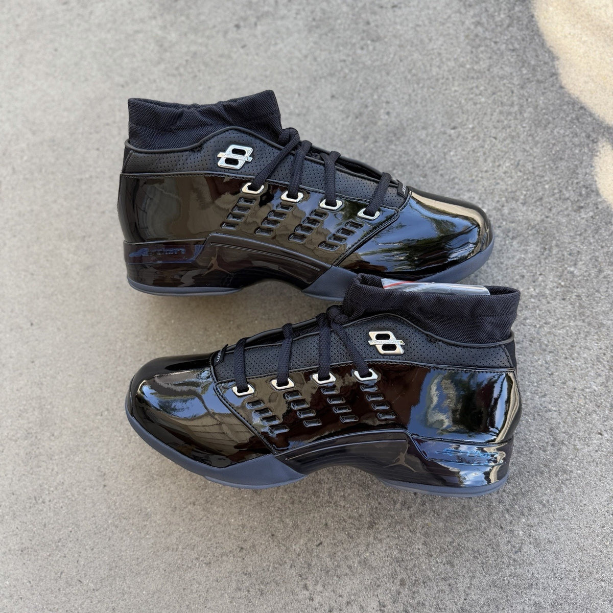 Size 10.5 - Air Jordan 17 Low Black Patent