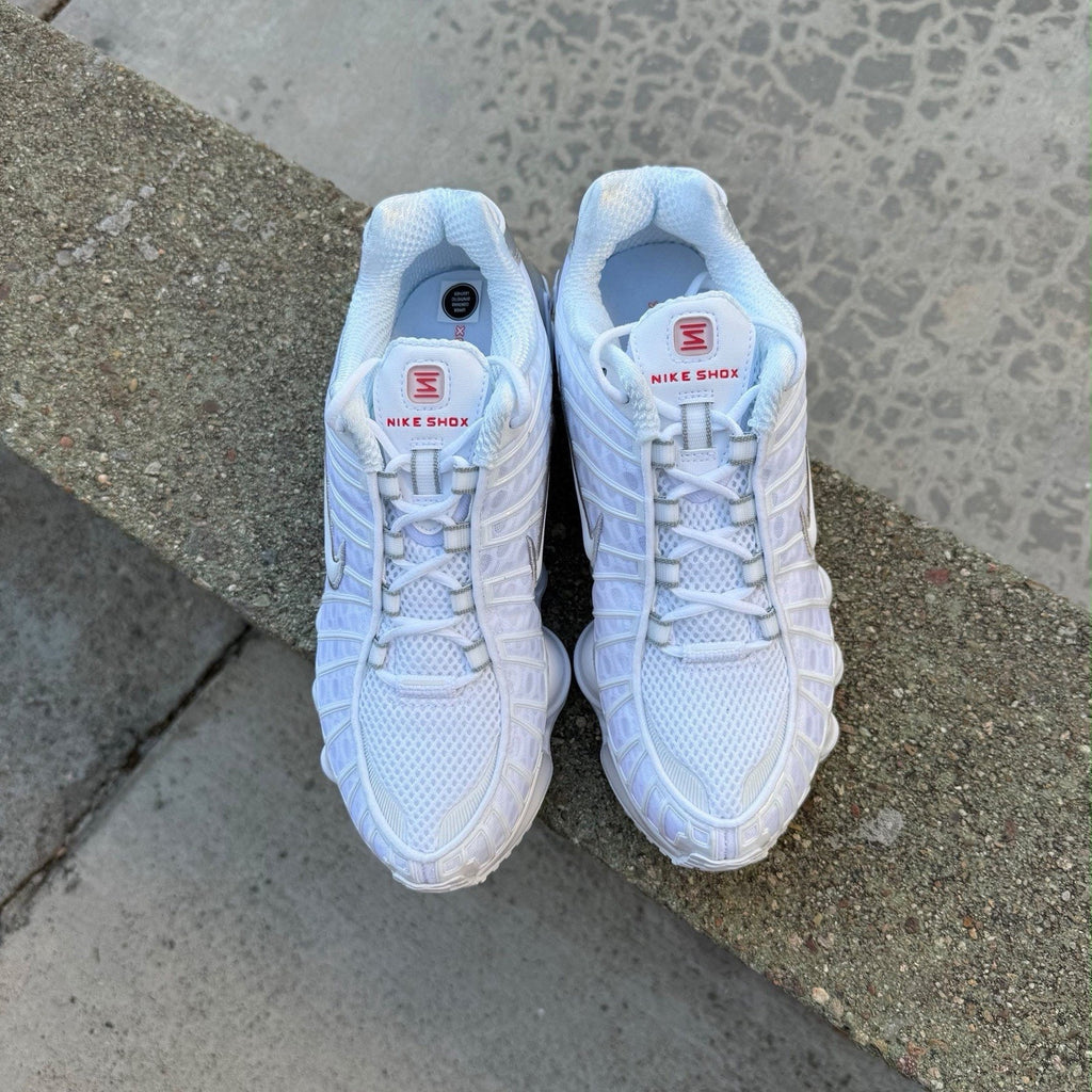 Size 6.5 - Nike Shox TL White Silver W