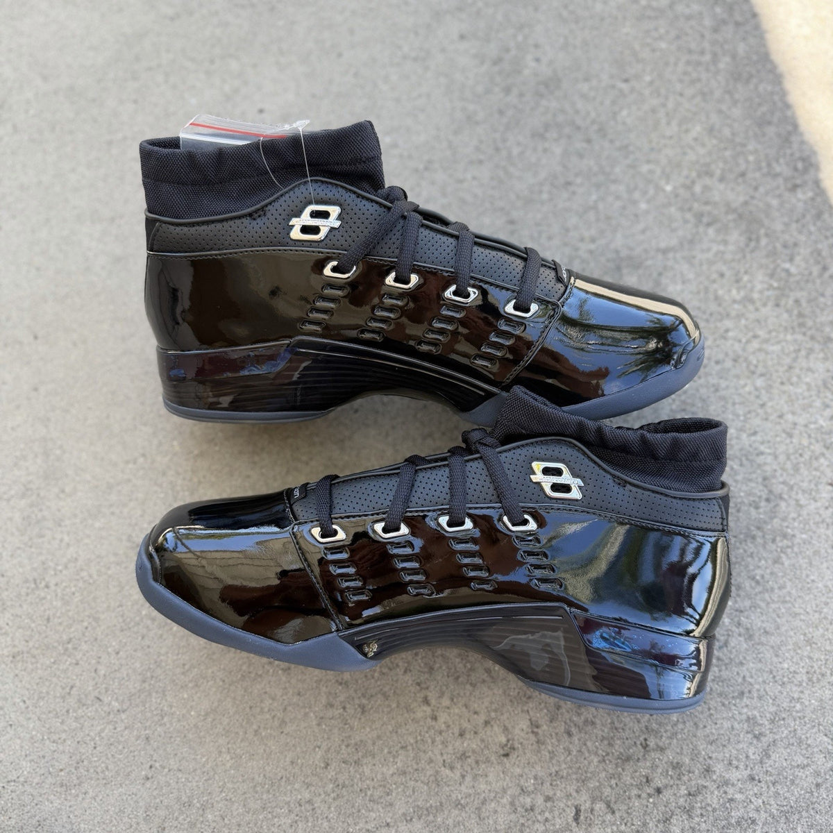 Size 10.5 - Air Jordan 17 Low Black Patent