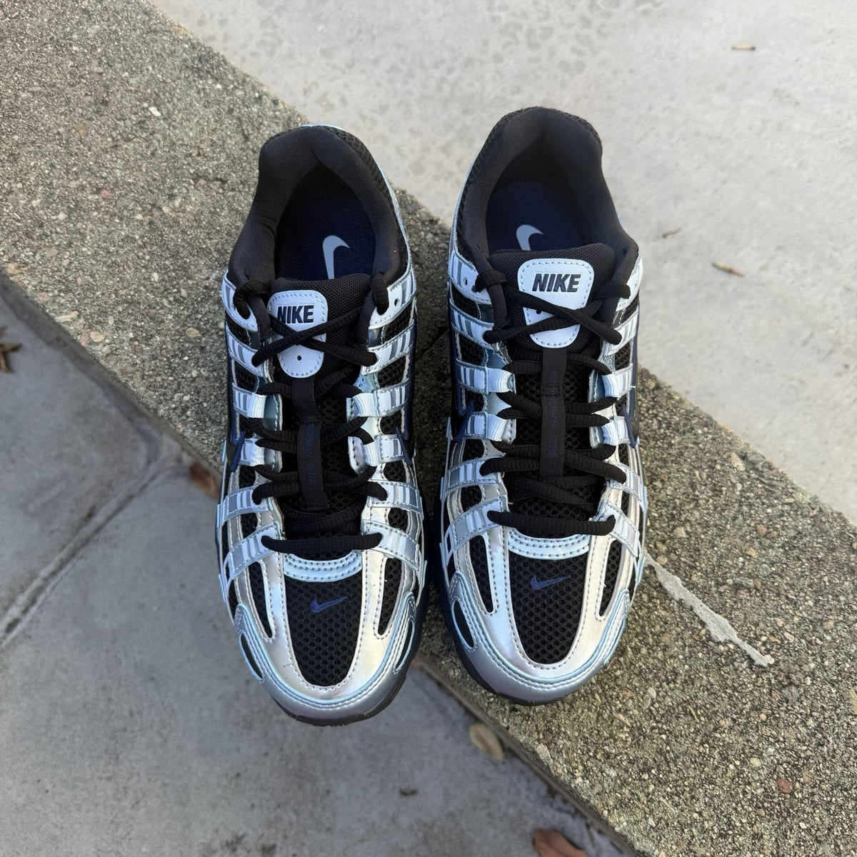 Size 7 - Nike P-6000 Black Hydrogen Blue Midnight Navy W