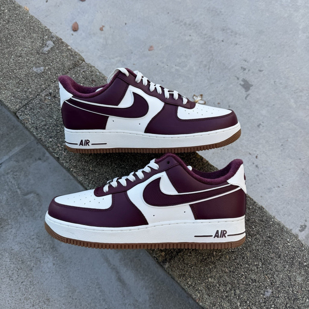 Size 13 - Nike Air Force 1 '07 LV8 College Pack - Night Maroon