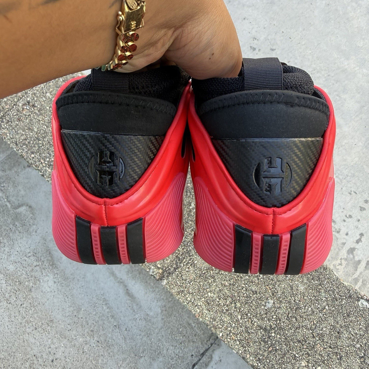 Size 10.5 - adidas Harden Vol. 9 Red Metallic