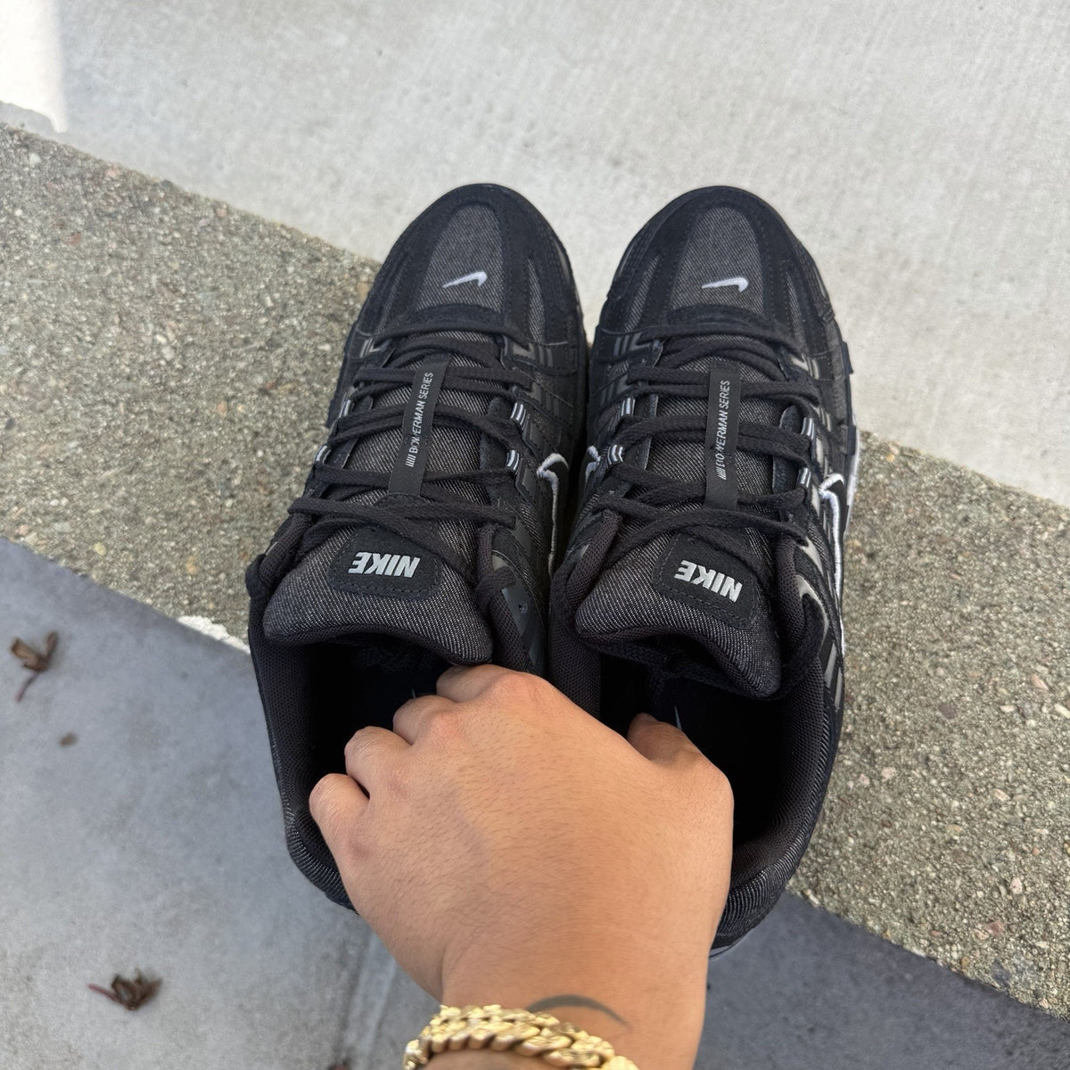 Size 10 - Nike P-6000 Black Anthracite Cool Grey