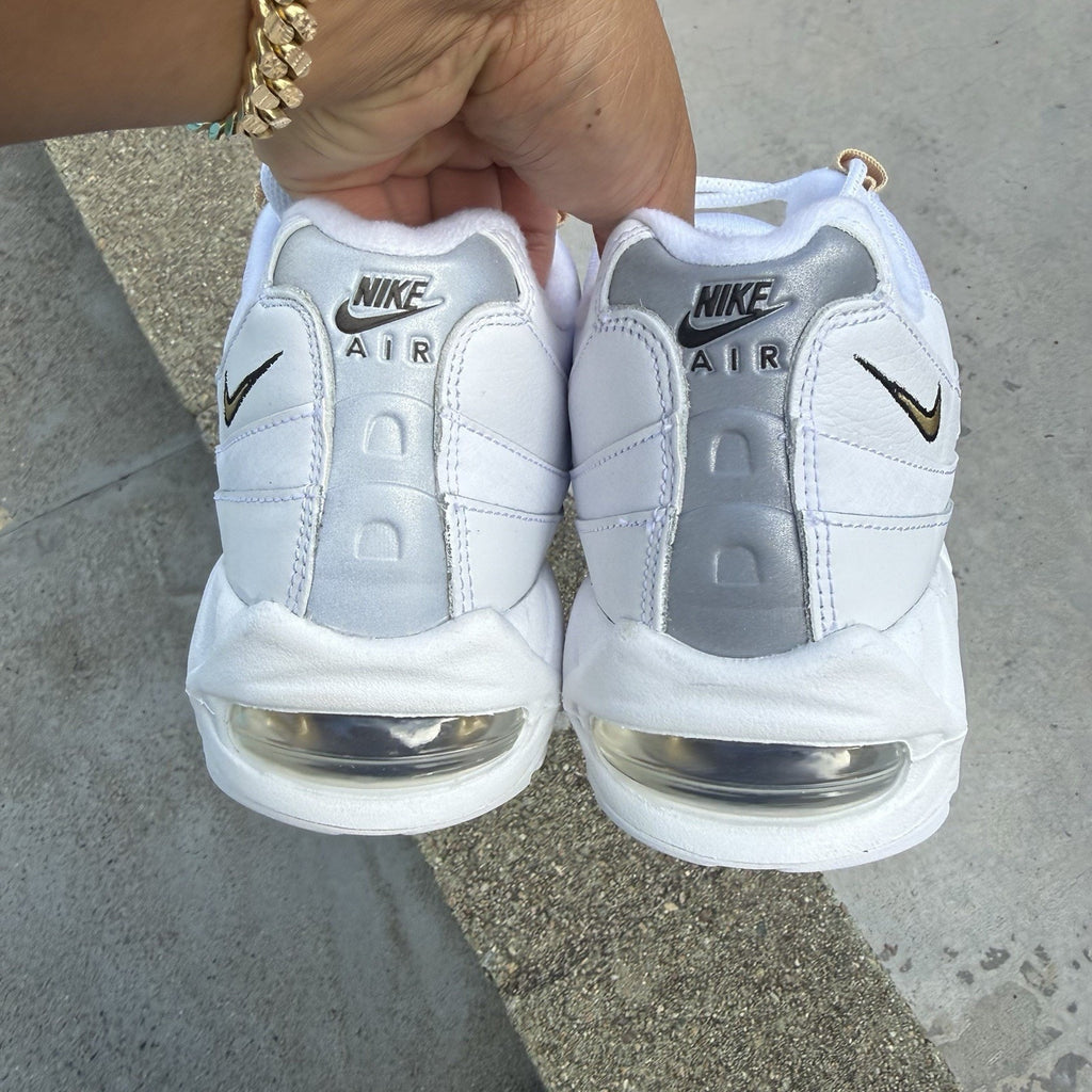 Size 10.5 - Nike Air Max 95 OG White Metallic Gold