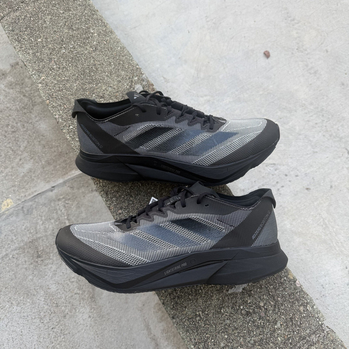 Size 6.5 - adidas Adizero Boston 12 Black Carbon