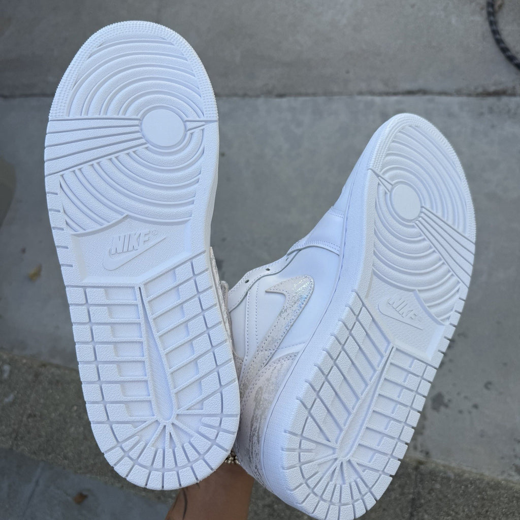 Size 13 - Air Jordan 1 SE Mid White Field Silver