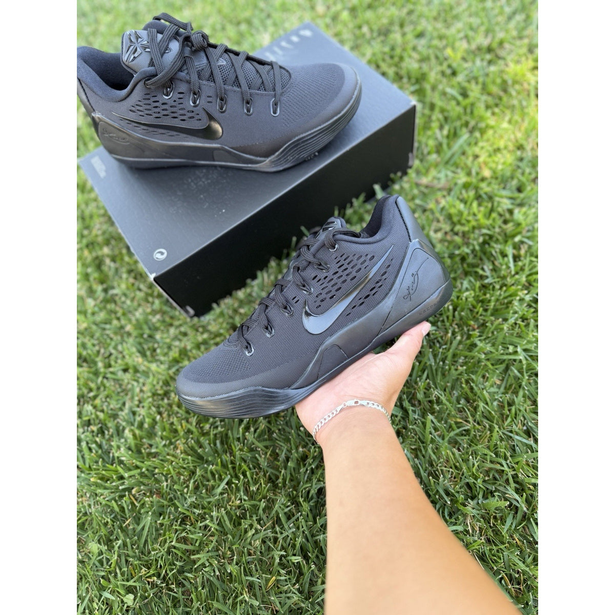 Size 12 - Kobe 9 Elite Low EM TB Promo Triple Black