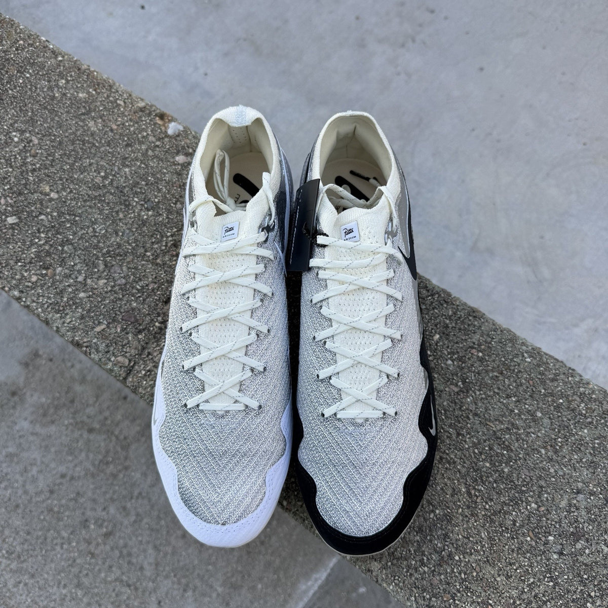 Size 7 - Patta x Nike Mercurial Zoom Vapor 16 Elite FG Waves Pack Black White