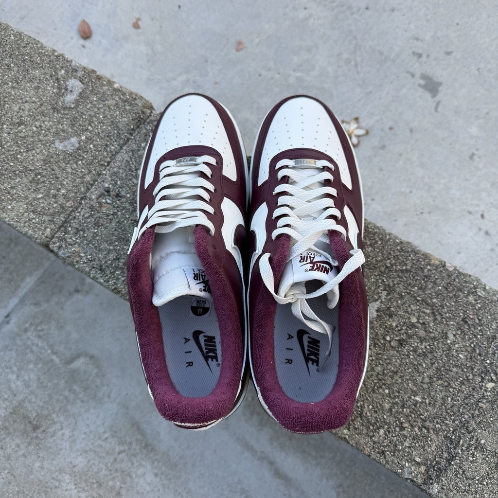Size 11 - Nike Air Force 1 '07 LV8 College Pack - Night Maroon