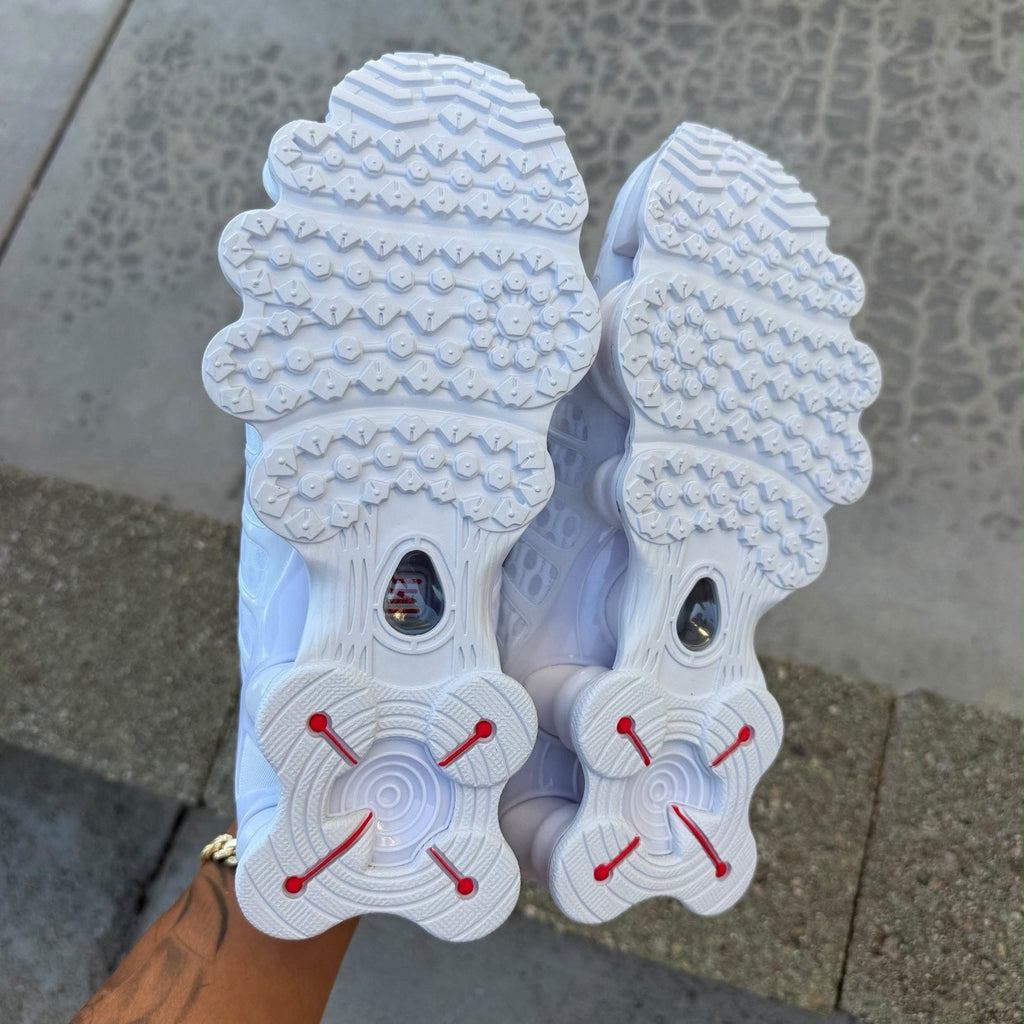 Size 6.5 - Nike Shox TL White Silver W