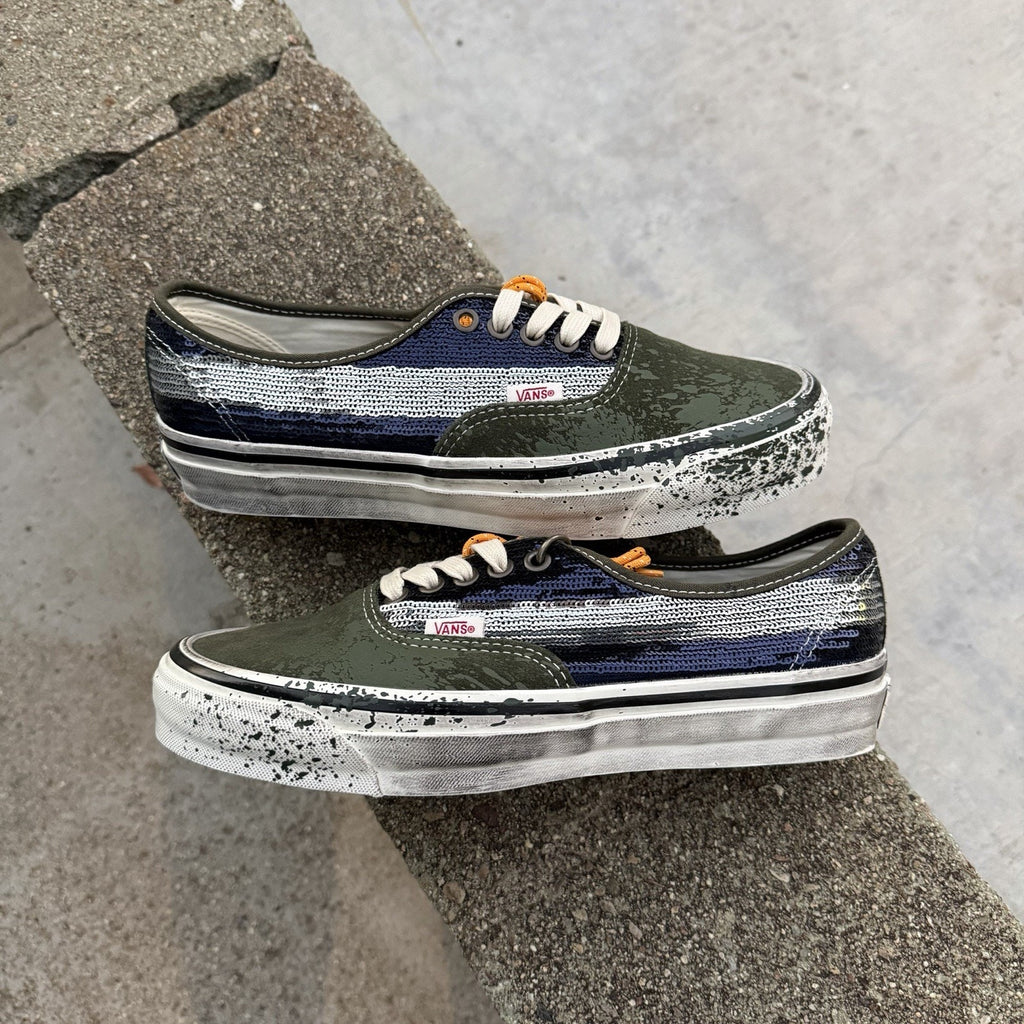 Size 8 - Vans Authentic Premium La Habana - Green Blue