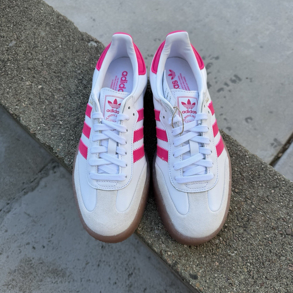 Size 5 - adidas Sambae White Shock Pink GS