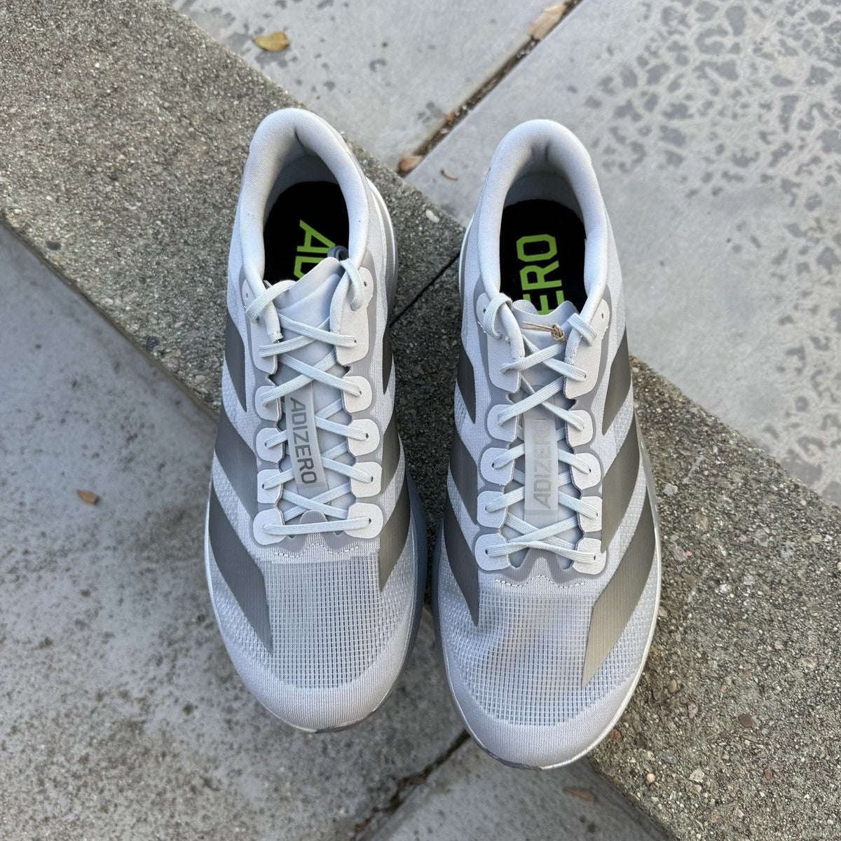 Size 12 - adidas Adizero Evo SL Silver Metallic