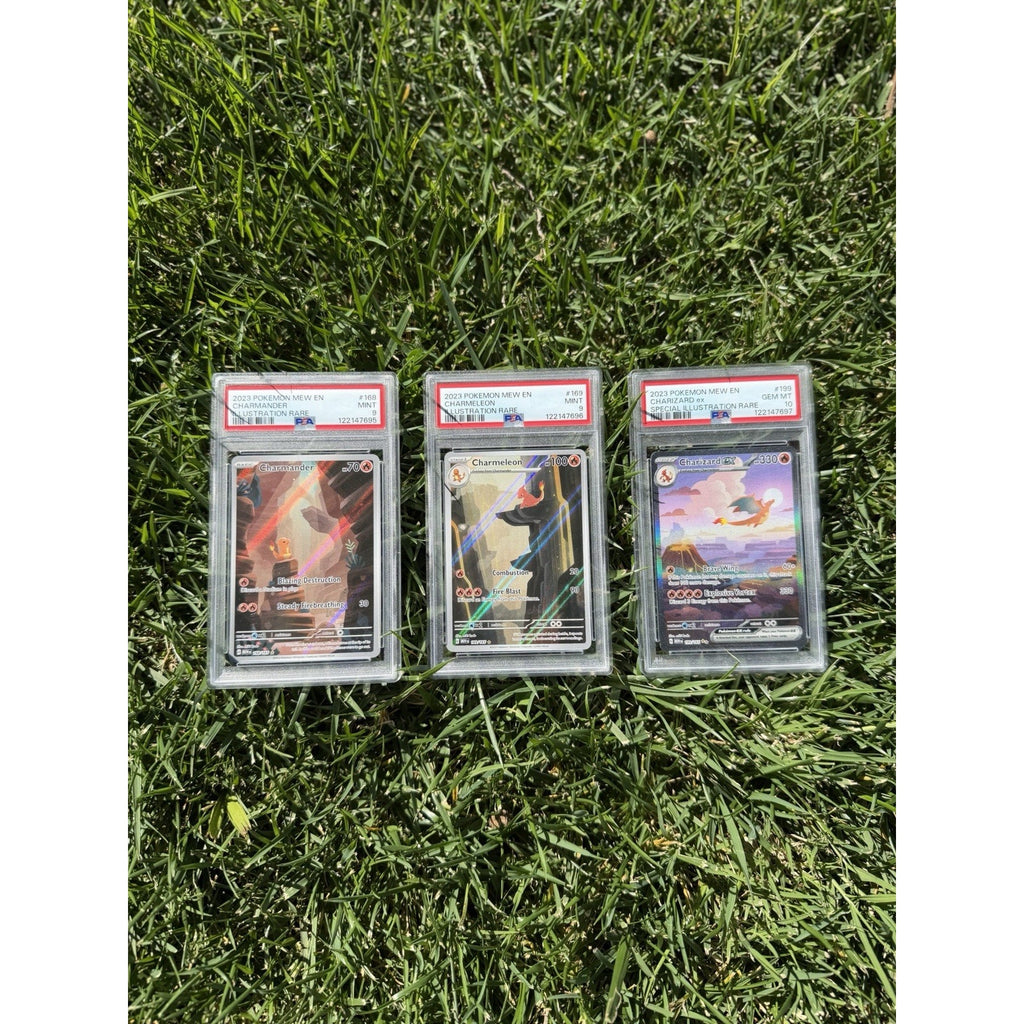 2023 PSA 9/10 Pokemon TCG Scarlet & Violet 151 Charizard, Charmeleon, Charmander