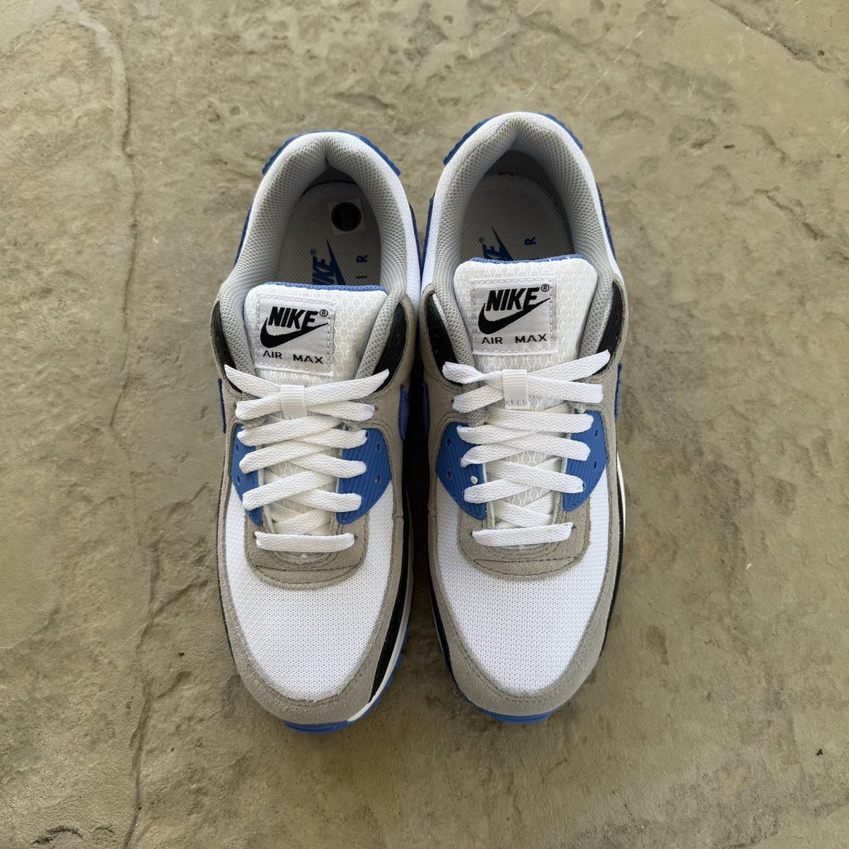Size 12 - Nike Air Max 90 White Blue Crystal