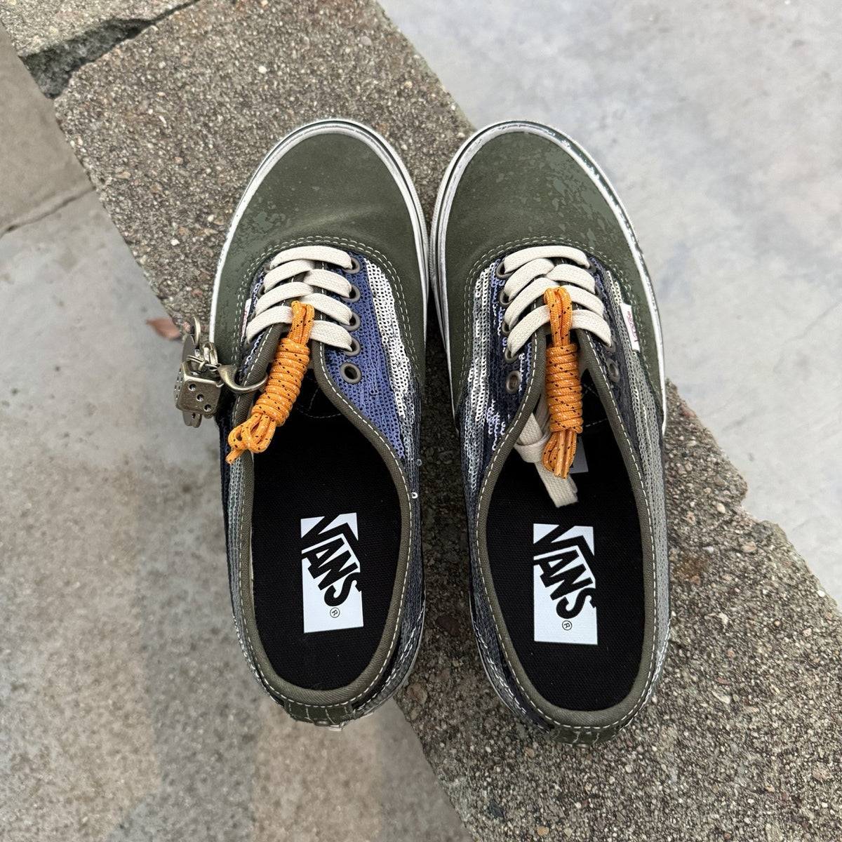 Size 8 - Vans Authentic Premium La Habana - Green Blue