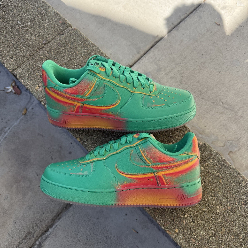 Size 10 - Nike Air Force 1 '07 Low Stadium Green Crimson