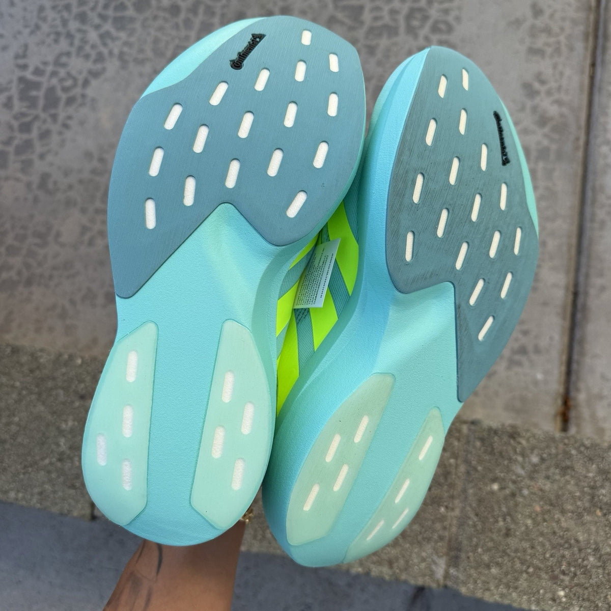 Size 8 - adidas Adizero Evo SL Flash Aqua Lucid Lemon