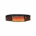 Size L (38-40) - Nike Archival Baby Teeth Premium Leather Belt Brown