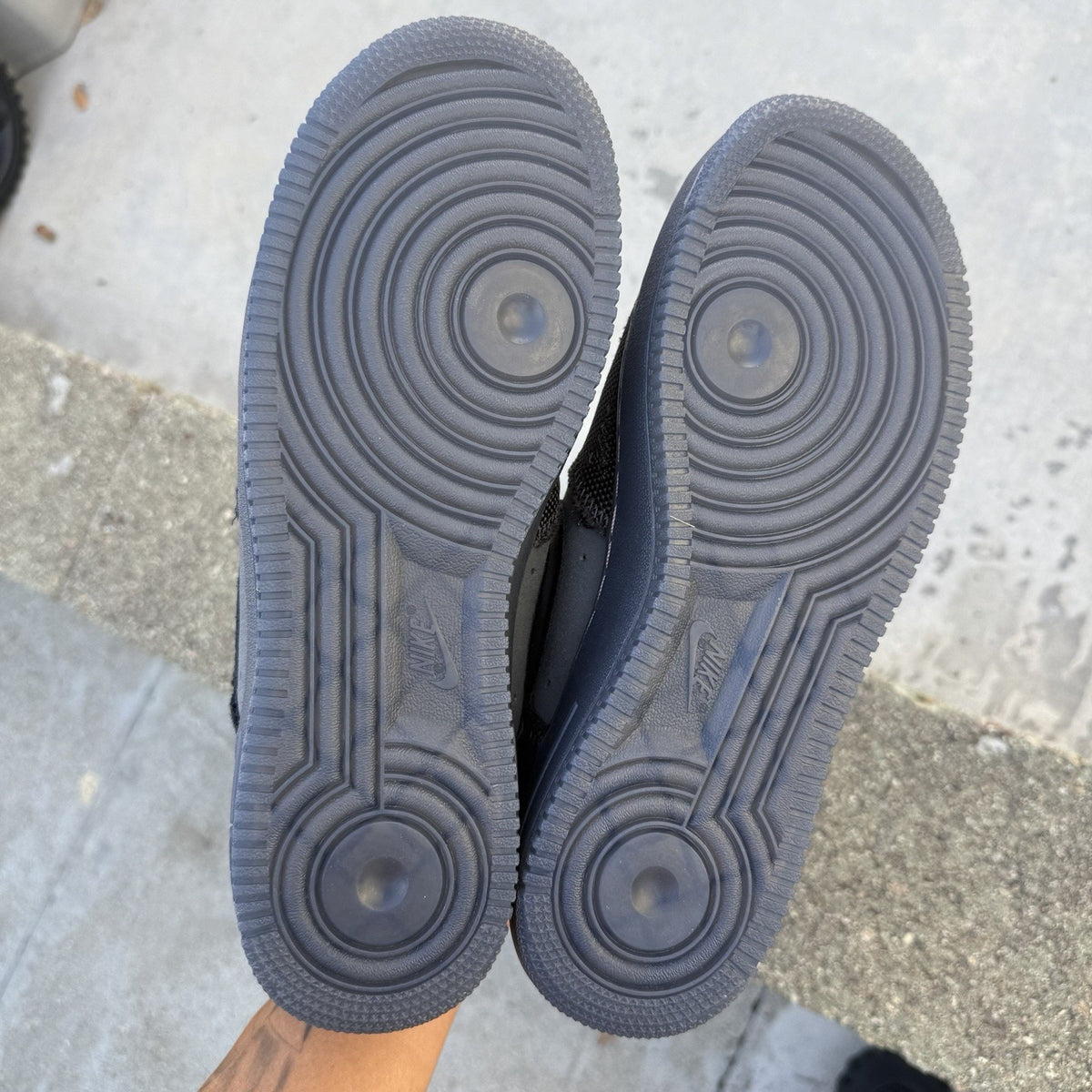 Size 9.5 - Nike Air Force 1 '07 Low Anthracite Iron Grey Violet Ore