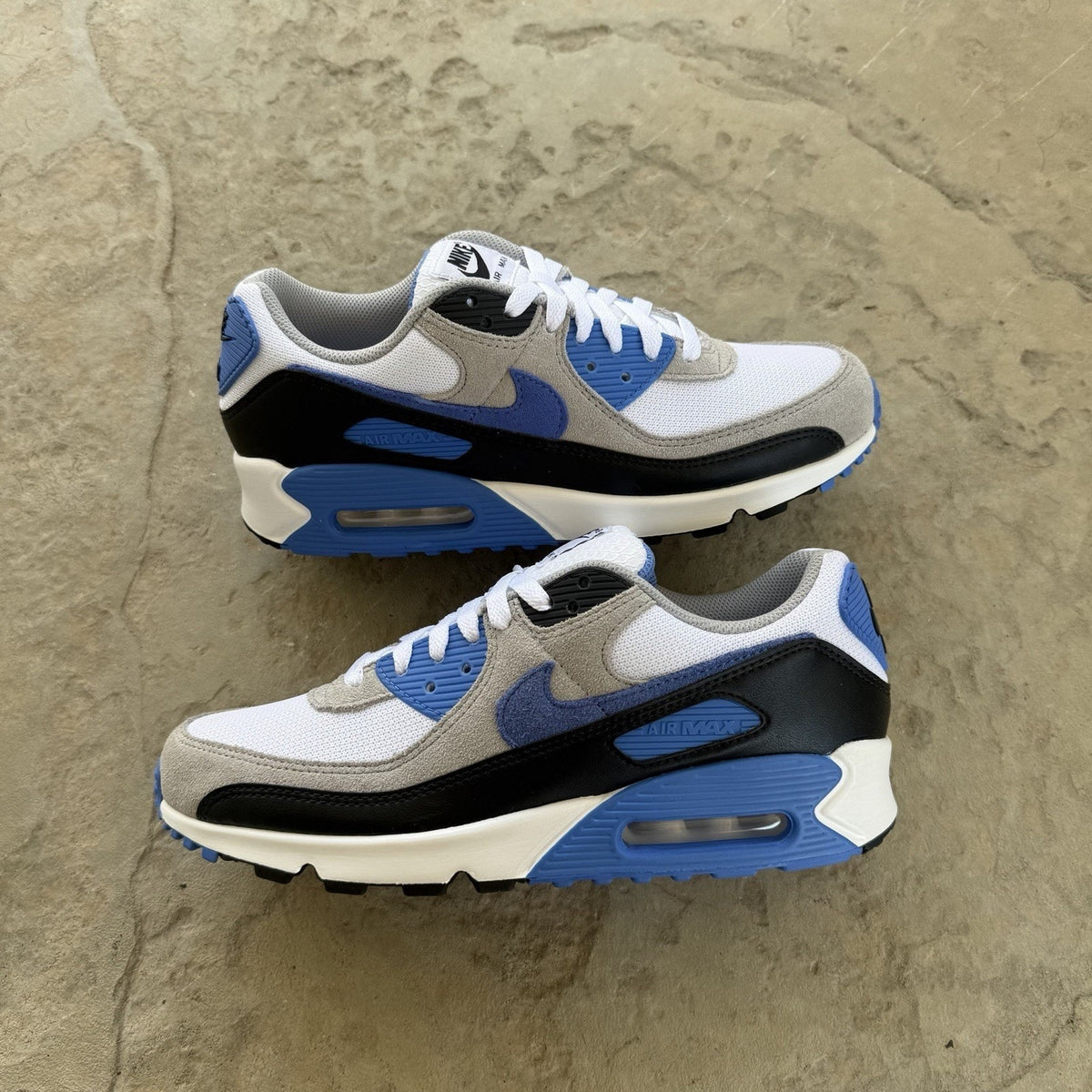 Size 12 - Nike Air Max 90 White Blue Crystal