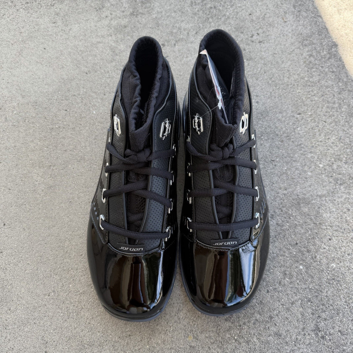 Size 10.5 - Air Jordan 17 Low Black Patent