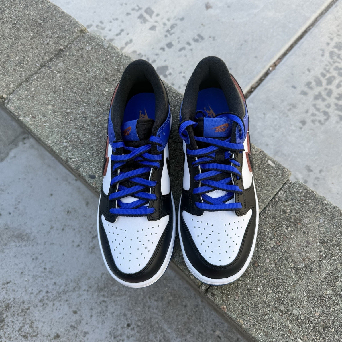 Size 5 - Nike Dunk Low SE White Racer Blue GS