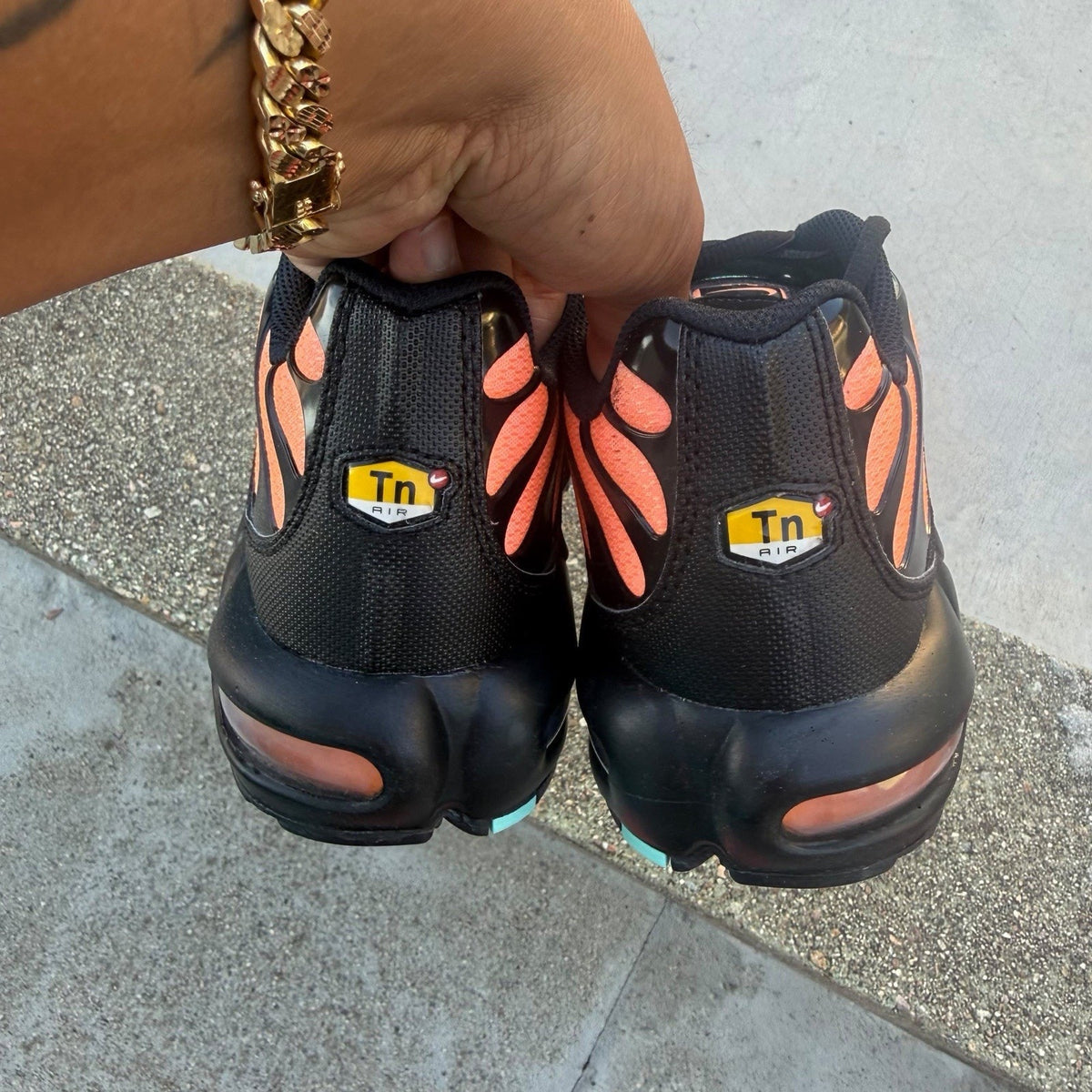 Size 10 - Nike Air Max Plus Aurora Green Orange Pulse