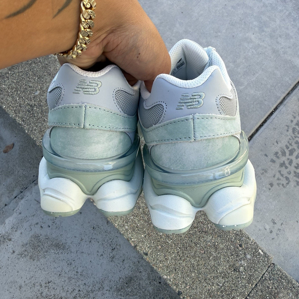 Size 8.5 - New Balance 9060 Mosaic Green Sea Salt