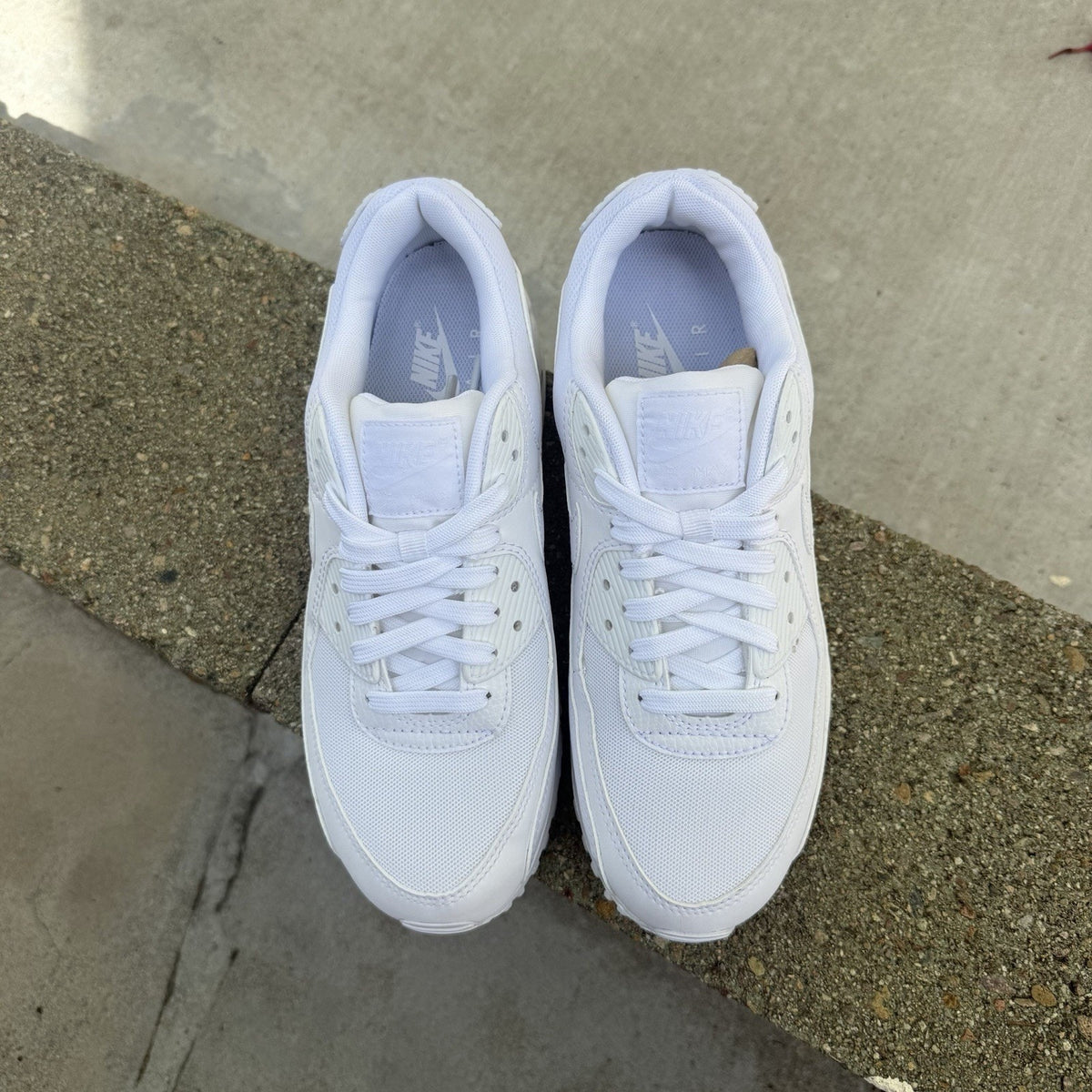 Size 12 - Nike Air Max 90 Triple White W