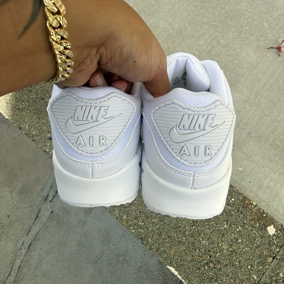 Size 12 - Nike Air Max 90 Triple White W