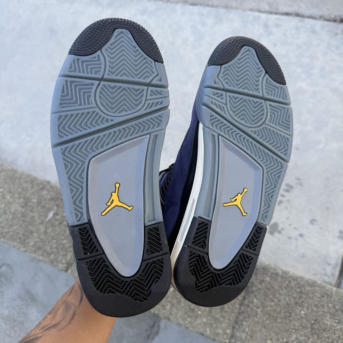 Size 5.5 - Air Jordan 4 Retro Lakers GS