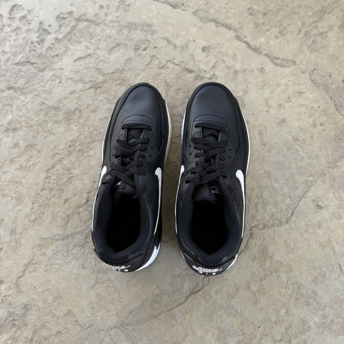 Size 6.5 - Nike Air Max 90 LTR Black White GS