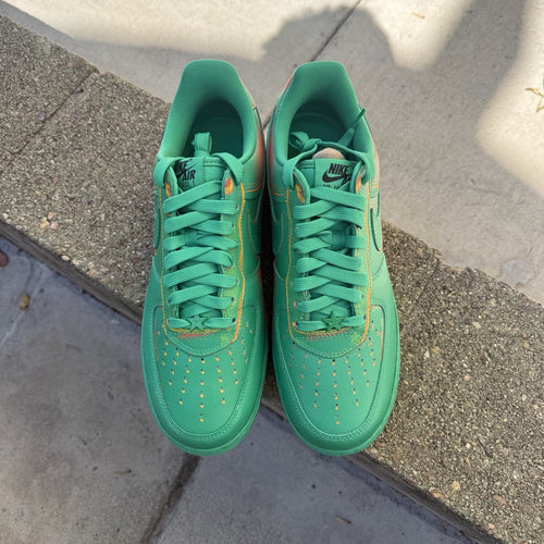 Size 10.5 - Nike Air Force 1 '07 Low Stadium Green Crimson