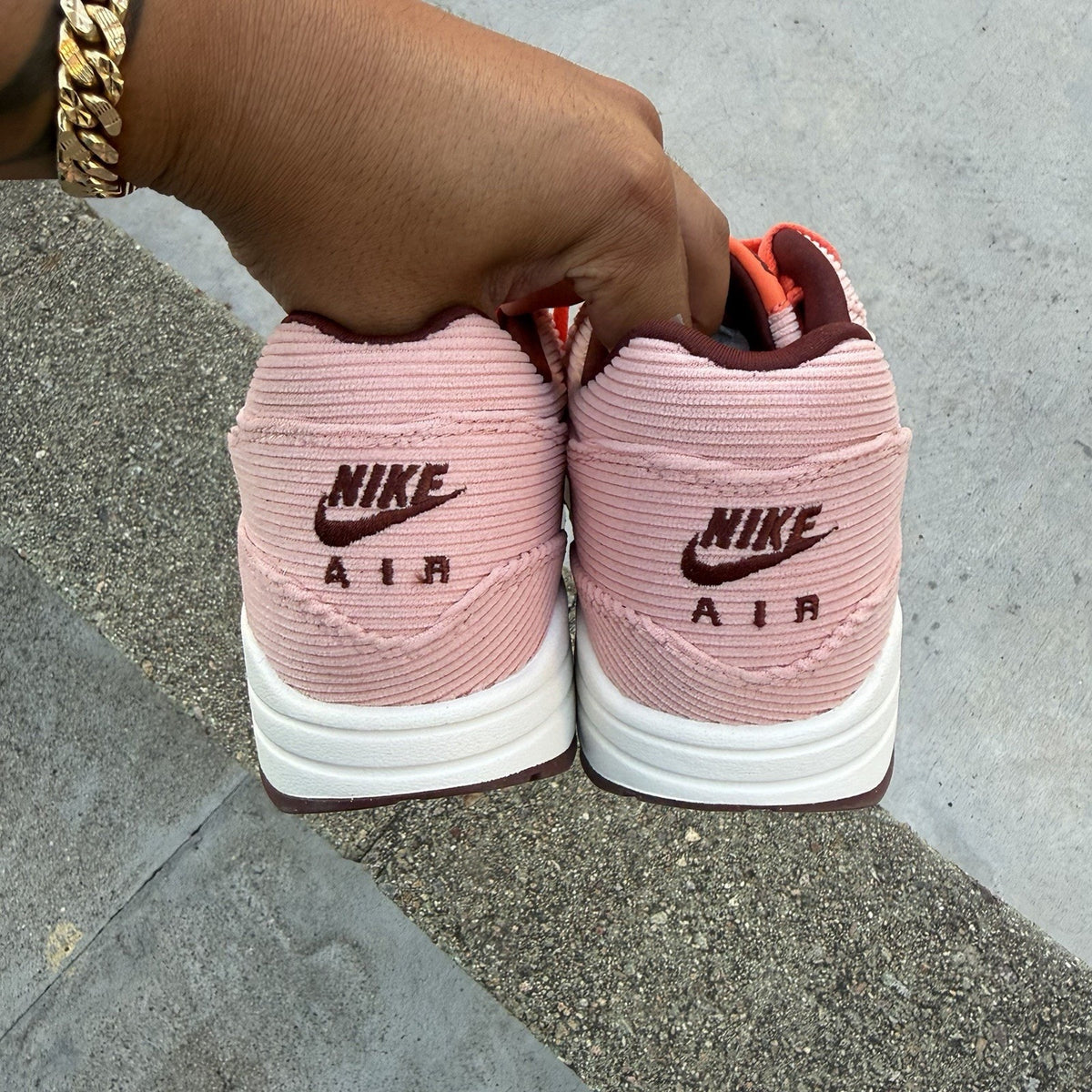 Size 9 - Nike Air Max 1 Premium Coral Stardust Corduroy