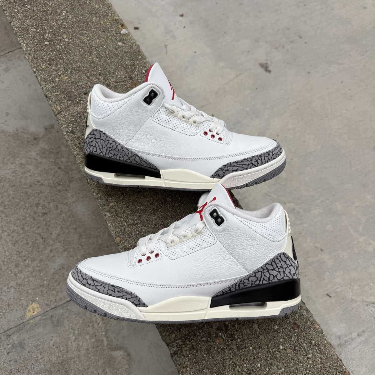 Size 8.5 - Jordan 3 Retro Mid White Cement Reimagined
