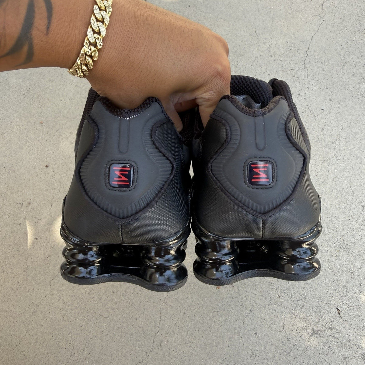Size 8.5 - Nike Shox TL Metallic Hematite