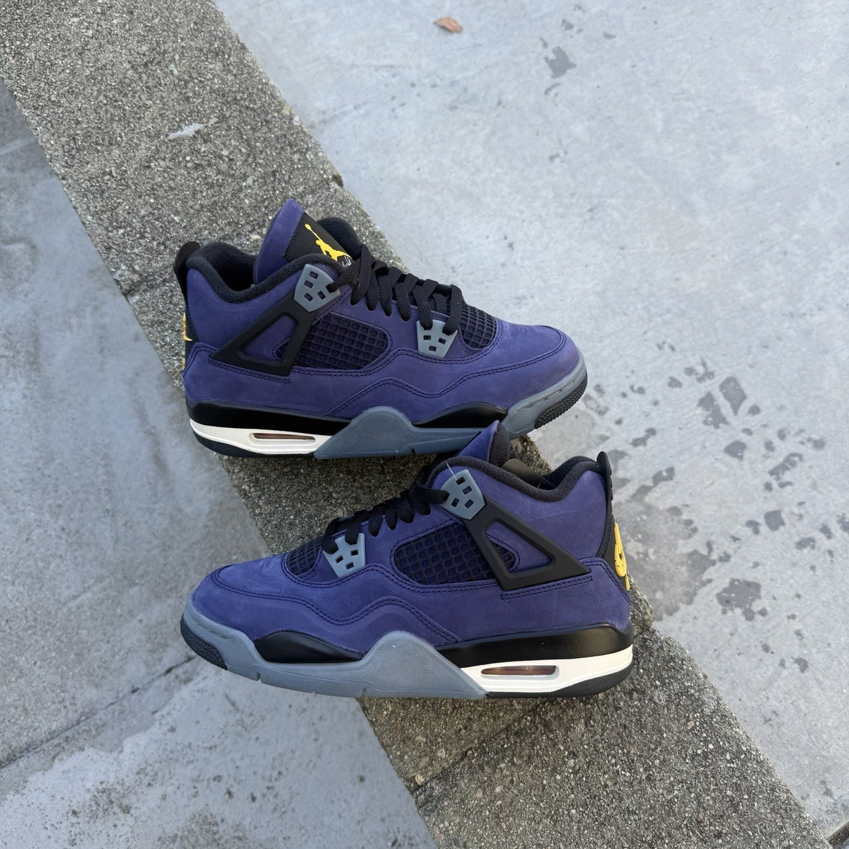 Size 6.5 - Air Jordan 4 Retro Lakers GS