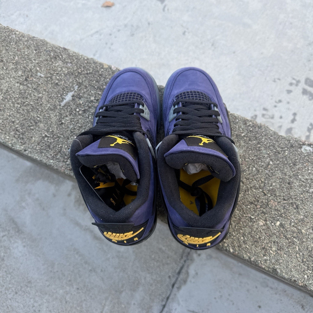 Size 5.5 - Air Jordan 4 Retro Lakers GS