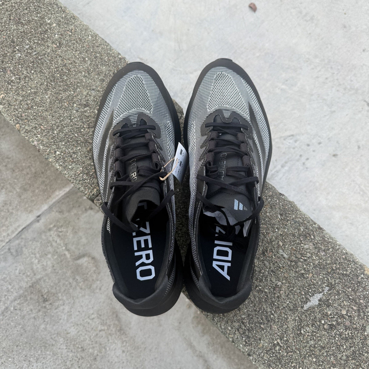 Size 6.5 - adidas Adizero Boston 12 Black Carbon