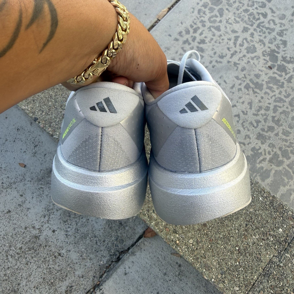 Size 11.5 - adidas Adizero Evo SL Silver Metallic