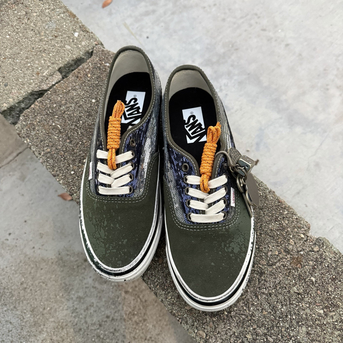 Size 8 - Vans Authentic Premium La Habana - Green Blue
